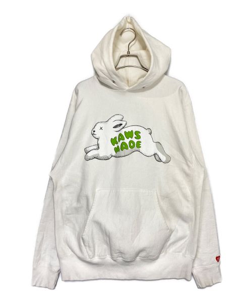 HUMAN MADE（ヒューマンメイド）HUMAN MADE (ヒューマンメイド) KAWS (カウズ) KAWS MADE Hoodie ホワイト サイズ:XLの古着・服飾アイテム