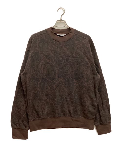 Carhartt WIP（カーハート）Carhartt WIP (カーハート) PAISLEY SWEATSHIRT / ペイズリースウェットシャツ ブラウン サイズ:Mの古着・服飾アイテム