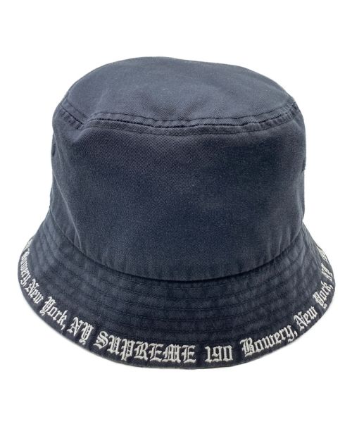 SUPREME（シュプリーム）SUPREME (シュプリーム) embroidered brim crusher ブラック サイズ:M/Lの古着・服飾アイテム