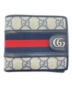 GUCCIグッチ）の古着「GG コインウォレット」｜ブルー