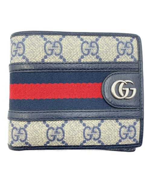 GUCCI（グッチ）GUCCI (グッチ) GG コインウォレット ブルー サイズ:-の古着・服飾アイテム