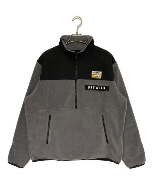 HUMAN MADE（ヒューマンメイド）HUMAN MADE (ヒューマンメイド) FLEECE HALF-ZIP JACKET グレー サイズ:Lの古着・服飾アイテム