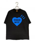 HUMAN MADEヒューマンメイド）の古着「Heart-T-Shirt Offline Store Limited」｜ブラック×ブルー