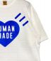 中古・古着 HUMAN MADE (ヒューマンメイド) Heart-T-Shirt Offline Store Limited アイボリー×ブルー サイズ:XL：12800円