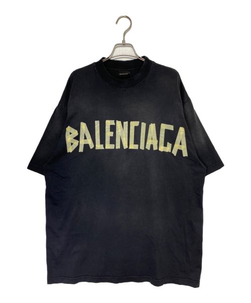 BALENCIAGA（バレンシアガ）BALENCIAGA (バレンシアガ) Tape Type Medium Fit Tee ブラック サイズ:Sの古着・服飾アイテム