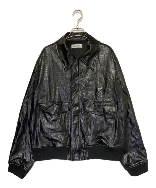 FUCKING AWESOME（ファッキンオーサム）FUCKING AWESOME (ファッキンオーサム) Hollywood Flight Jacket A-2 ブラック サイズ:Lの古着・服飾アイテム