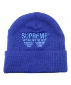 SUPREMEシュプリーム）の古着「nothing but beanie」｜ブルー