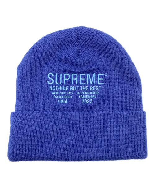 SUPREME（シュプリーム）SUPREME (シュプリーム) nothing but beanie ブルー サイズ:-の古着・服飾アイテム