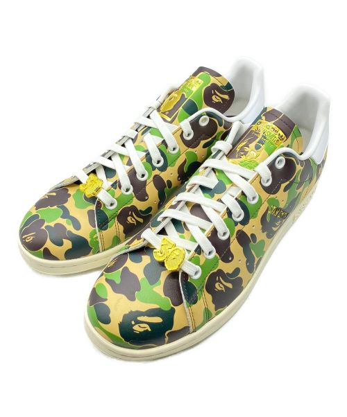 A BATHING APE（アベイシングエイプ）A BATHING APE (アベイシングエイプ) adidas (アディダス) STAN SMITH BAPE オリーブ サイズ:28cm (US10) 未使用品の古着・服飾アイテム