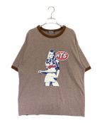 Hysteric Glamourヒステリックグラマー）の古着「HYS GIRL Tシャツ」｜ブラウン