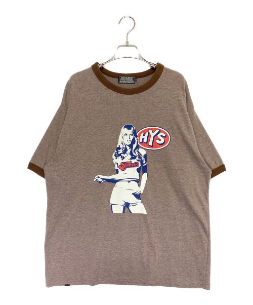 Hysteric Glamour（ヒステリックグラマー）Hysteric Glamour (ヒステリックグラマー) HYS GIRL Tシャツ ブラウン サイズ:XLの古着・服飾アイテム