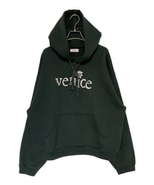 ERL（イーアールエル）ERL (イーアールエル) VENICE HOODIE グリーン サイズ:Lの古着・服飾アイテム