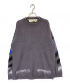 OFFWHITEオフホワイト）の古着「Brushed Mohair Knit」｜グレー
