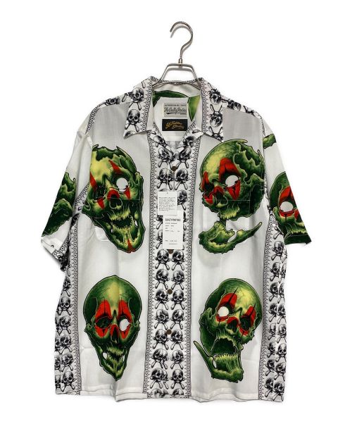 WACKO MARIA（ワコマリア）WACKO MARIA (ワコマリア) 56 TATTOO STUDIO / S/S HAWAIIAN SHIRT ( TYPE-1 ) WHITE サイズ:L 未使用品の古着・服飾アイテム