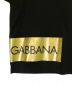 中古・古着 DOLCE & GABBANA (ドルチェ＆ガッバーナ) テープデザインTシャツ ブラック サイズ:46：15000円