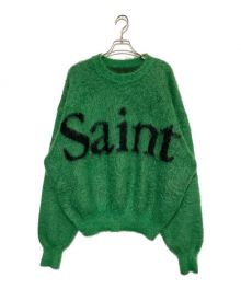 SAINT MICHAEL（セントマイケル）の古着「CREW NECK KNIT」｜グリーン