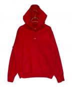 SUPREMEシュプリーム）の古着「Micro Logo Hooded Sweatshirt」｜レッド