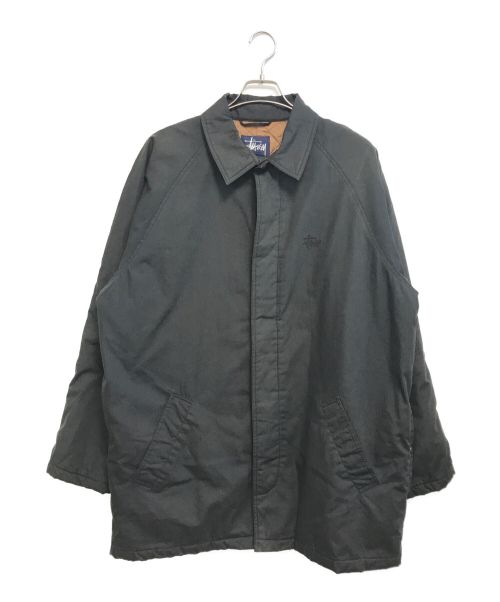 stussy（ステューシー）stussy (ステューシー) 比翼コート ブラック サイズ:XLの古着・服飾アイテム