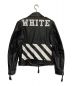 OFFWHITE (オフホワイト) レザージャケット ブラック サイズ:M：81000円