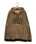 DAP GAP（ダップギャップ）の古着「ロゴパーカー」｜ベージュ×ブラウン