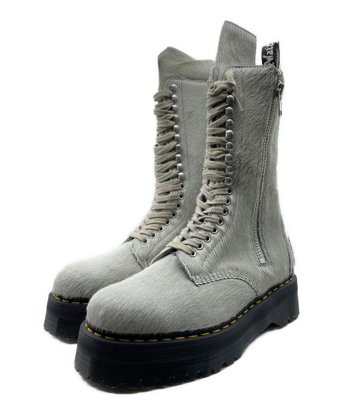 RICK OWENS（リックオウエンス）RICK OWENS (リックオウエンス) Dr.Martens (ドクターマーチン) QUAD SOLE CALF LENGTH BOOT ホワイト サイズ:UK9の古着・服飾アイテム