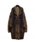 Saint Laurent Parisサンローランパリ）の古着「leopard fur coat（レオパードファーコート）」｜ブラウン