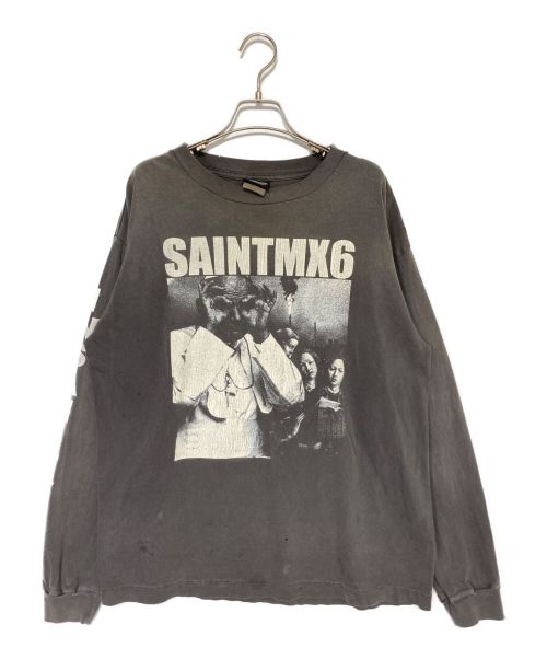 SAINT MICHAEL（セントマイケル）SAINT MICHAEL (セントマイケル) LS TEE SAINT MX6 グレー サイズ:Lの古着・服飾アイテム