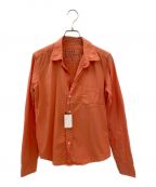 Frank&Eileenフランクアンドアイリーン）の古着「オープンカラーシャツ」｜オレンジ