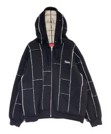 SUPREME（シュプリーム）の古着「Faux Shearling Zip Up Hooded Sweatshirt」｜ブラック