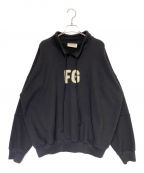 Fear Of Godフィア・オブ・ゴッド）の古着「MOCK NECK 'FG' PULLOVER」｜ブラック