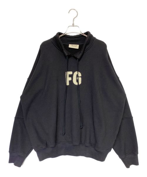 Fear Of God（フィア・オブ・ゴッド）Fear Of God (フィア・オブ・ゴッド) MOCK NECK 'FG' PULLOVER ブラック サイズ:Mの古着・服飾アイテム