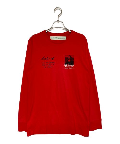 OFFWHITE（オフホワイト）OFFWHITE (オフホワイト) MONNALISA L/S TEE レッド サイズ:Mの古着・服飾アイテム