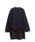 TAKAHIROMIYASHITA TheSoloIst. collarless balloon silhouette strapped coat（カラーレスバルーンシルエットストラップドコート） ブラック サイズ:46：70000円