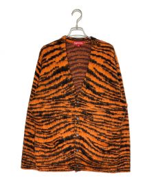 SUPREME（シュプリーム）の古着「Brushed Mohair Cardigan Tiger Stripe」｜オレンジ