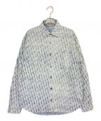 Christian Diorクリスチャン ディオール）の古着「オブリークシャツ」｜スカイブルー