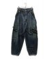 KIDILL（キディル）の古着「WIDE ZIP &STRAPS DENIM PANTS DISTRESSED DENI」｜インディゴ