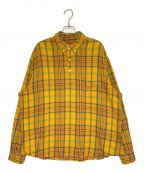 SUPREMEシュプリーム）の古着「Pullover Plaid Flannel Shirts」｜オレンジ