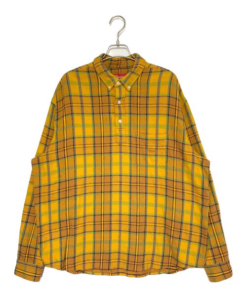 SUPREME（シュプリーム）SUPREME (シュプリーム) Pullover Plaid Flannel Shirts オレンジ サイズ:Mの古着・服飾アイテム