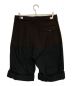 RAF SIMONS (ラフシモンズ) WIDE FIT ROLLED UP SHORTS ブラウン×ブラック サイズ:46：24000円