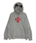 SUPREME（シュプリーム）の古着「cross box logo hooded sweatshirt」｜グレー