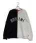 SUPREME（シュプリーム）の古着「Split Crewneck Sweatshirt」｜グレー×ブラック