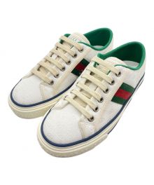 GUCCI（グッチ）の古着「グッチテニス 1977 GGローカットスニーカー」｜ホワイト