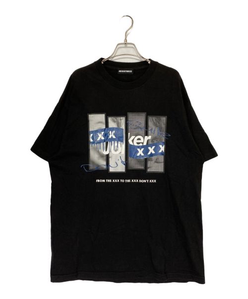 GOD SELECTION XXX（ゴッドセレクショントリプルエックス）GOD SELECTION XXX (ゴッドセレクショントリプルエックス) プリントTシャツ ブラック サイズ:XLの古着・服飾アイテム