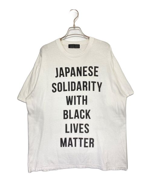 HUMAN MADE（ヒューマンメイド）HUMAN MADE (ヒューマンメイド) JAPANESE SOLIDARITY WITH BLACK LIVES MATTER. ホワイト サイズ:XLの古着・服飾アイテム