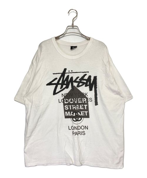 stussy（ステューシー）stussy (ステューシー) DOVER STREET MARKET (ドーバー ストリート マーケット) Tシャツ ホワイト サイズ:XLの古着・服飾アイテム