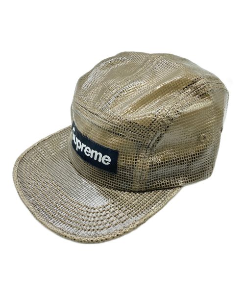 SUPREME（シュプリーム）SUPREME (シュプリーム) Laminated Box Weave Camp Cap ゴールド サイズ:-の古着・服飾アイテム