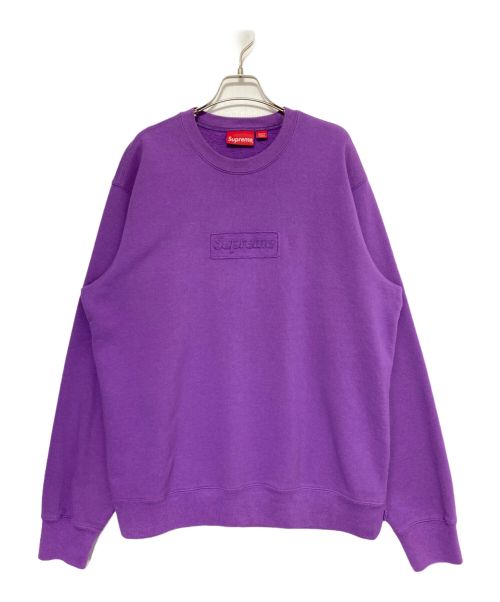 SUPREME（シュプリーム）SUPREME (シュプリーム) Cutout Logo Crewneck パープル サイズ:Lの古着・服飾アイテム