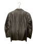 ISSEY MIYAKE (イッセイミヤケ) レザーテーラードジャケット ブラック サイズ:2：40000円