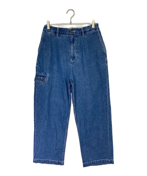 PWA（プア）PWA (プア) Linen Mix Denim Trousers インディゴ サイズ:Lの古着・服飾アイテム