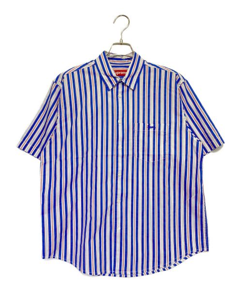 SUPREME（シュプリーム）SUPREME (シュプリーム) Loose Fit Multi Stripe S/S Shirt ブルー サイズ:Sの古着・服飾アイテム